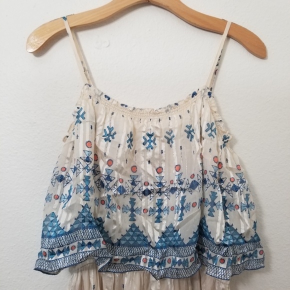 Joie Sorne B Silk Maxi Tiered Dress - Picture 6 of 7